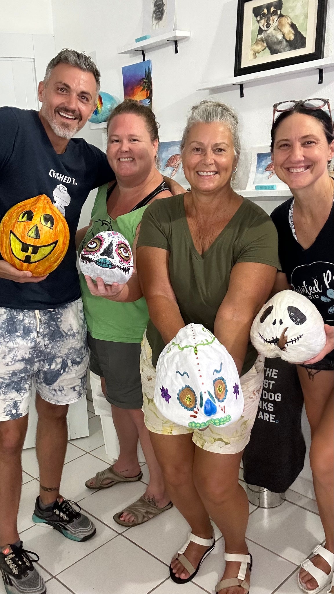 Paint Coconut Fish- or Pumpkins, Skulls, & Spooky Cocos!  Saturday 10/11/25