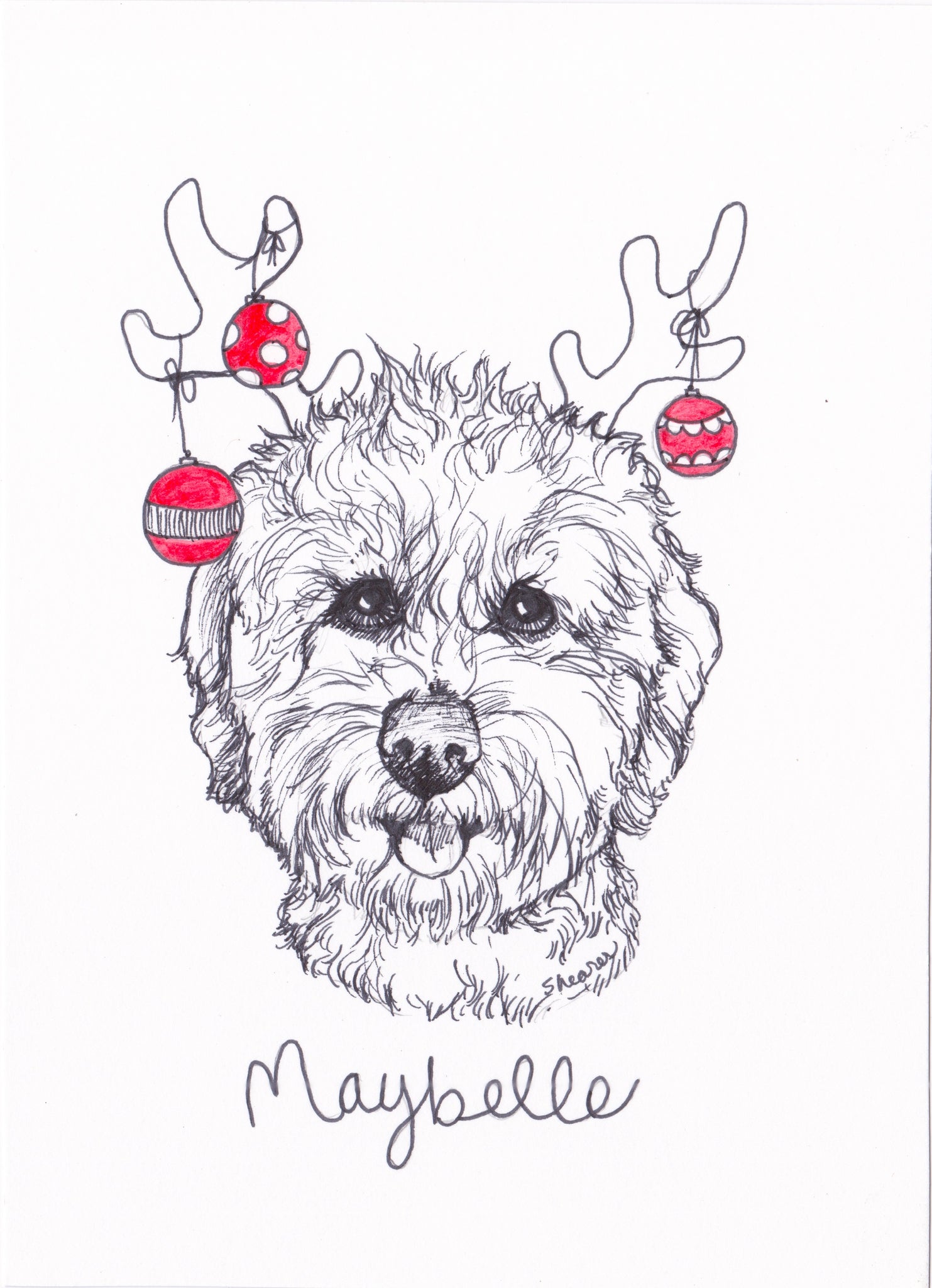 Christmas Ink Portraits
