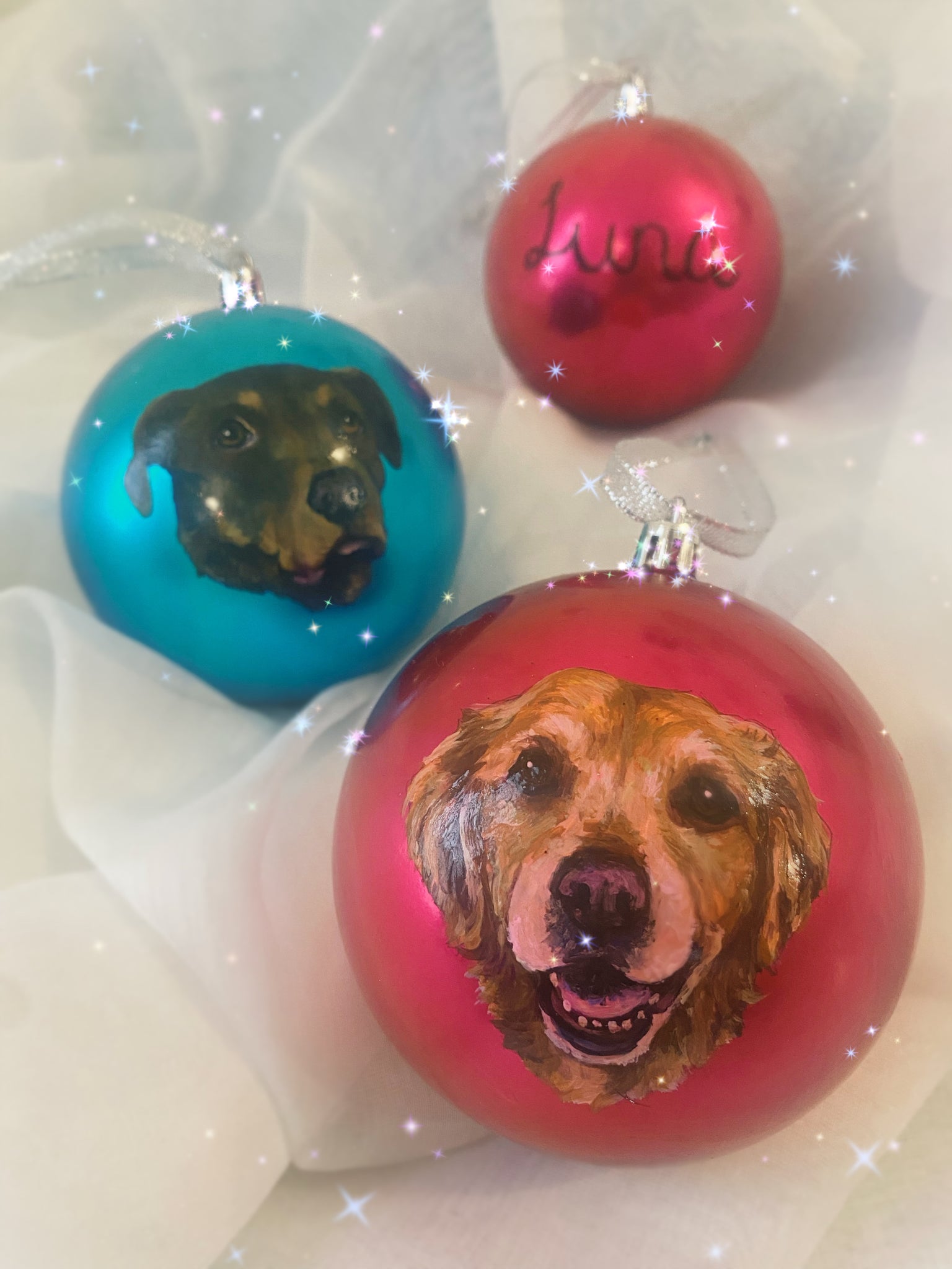 Pet Portrait Ornaments