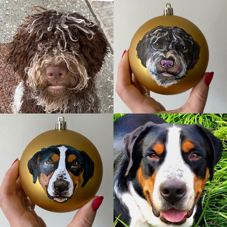 Pet Portrait Ornaments